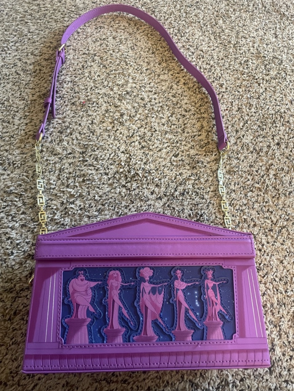 Loungefly Stitch Shoppe Hercules Muses Crossbody Bag RARE HTF